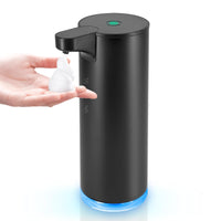 1 x RAW Customer Returns Soap Dispenser Automatic Stainless Steel Foam Soap Dispenser Electric - LAOPAO Soap Dispenser Set IPX5 Waterproof USB-C Charging with Sensor Infrared Motion Sensor for Kitchen Bathroom Black  - RRP €33.99