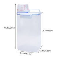 1 x RAW Customer Returns Zuiaso 2 Pack Rice Dry Food Storage Containers, Airtight Dry Food Dispenser with Pouring Spout, Food Dispenser for Cereal, Beans, Flour, Sugar - RRP €18.99