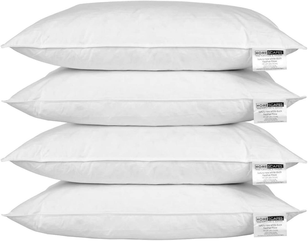 1 x RAW Customer Returns Homescapes medium-firm pillow 48 x 74 cm in a ...