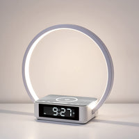 1 x RAW Customer Returns WILIT LED bedside lamp with charging function 10W, light alarm clock table lamp touch dimmable with 3 brightness levels, warm night light with 10W wireless charger for bedroom, gray - RRP €39.31