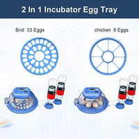 1 x Brand New OUYOLAD Egg Incubator, Automatic Egg Incubator Incubator for Farm Poultry Eggs Incubator for Chicken, Duck, Geese, Pigeon and Quail Eggs 8 Eggs - RRP €34.99