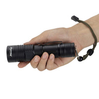 1 x RAW Customer Returns Alonefire H010 Tactical LED Flashlight 4000 Lumen Extremely Bright USB Rechargeable Waterproof 5 Modes with Charging Station, Including Battery for Outdoor Hiking Hunting Emergency Military Police Survival - RRP €26.99