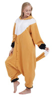 1 x RAW Customer Returns Animal Pajamas Cosplay Men Women Adults Orange Fox Jumpsuit Costume L - RRP €28.04