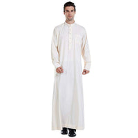 1 x Brand New Janjunsi Men s Islamic Muslim Jubba Thobe Arabic Clothing Kaftan Middle East Traditional Costume Dubai Turkish Dishdasha - RRP €22.8