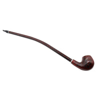 1 x RAW Customer Returns Veroda Wood Long Handle Rosewood Tobacco Smoking Pipe Color Red with 3 in 1 Tool - RRP €19.84