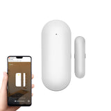 1 x RAW Customer Returns PGST Wireless Smart WiFi Door Window Sensor, Low Energy Door Window Alarm Compatible with Alexa Google Assistant, Auto Detection Fits for Doors, Windows and Cabinets, Homes and Offices - RRP €15.07