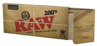 1 x RAW Customer Returns RAW 200 s Classic, natural cigarette paper without bend, 200 papers per booklet 5 booklets - RRP €17.5