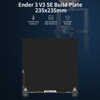 1 x RAW Customer Returns Official Creality Ender 3 V3 SE Build Plate, Original 3D Printer Platform Kit 235x235mm Magnetic Flexible Spring Steel Texture Surface Print Bed for Ender 3 3 S1 3 Neo 3 V2 Neo 3 V3 KE CR 10 SE K1 - RRP €29.5