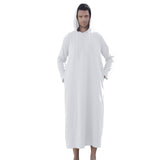 1 x RAW Customer Returns YAOHUOLE Kaftan Men s Long Kaftan White Men s Long Sleeve Linen Kaftan Men s White M - RRP €28.21