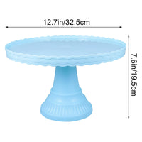 1 x Brand New Amosfun Cake Stand with Plastic Foot, Gourmet Collection Multifunction Cake Stand Dessert Cupcake Jewelry Holder Jewelry Organizer Blue - RRP €30.82