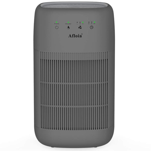 1 x RAW Customer Returns Air Purifier and Dehumidifier, Afloia Q10 True HEPA Air Purifier, H13 HEPA Filter, Touch Control, Ultra Quiet Air Purifier 200 sq.ft. for Smokers, Allergies, Pet Hair Dander 160 sq.ft.  - RRP €40.33