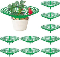 1 x RAW Customer Returns GIONAR 10 pieces strawberry support stand, strawberry rack, balcony strawberry nets, protect strawberries from dust and snails, creates a safe distance from the ground - RRP €19.2