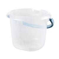 1 x RAW Customer Returns keeeper bucket with integrated measuring scale and ergonomic handle, 5 l, Mika, natural-transparent - RRP €10.84