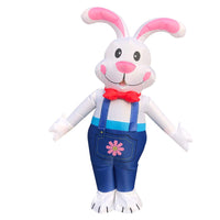 1 x RAW Customer Returns JASHKE Easter Bunny Costume Adult Inflatable Rabbit Costume Men Women Rabbit Costume Inflatable for Adults - RRP €49.99