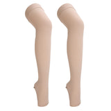 1 x RAW Customer Returns 23-32 MmHg Compression Stockings, L to XXL Optional High Graduated Compression Sock with Open Toe for Men and Women Daily Sport and Sitting, Spider Veins Sock for XL  - RRP €24.4