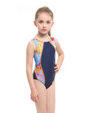 1 x Brand New MZSYLK Girls Swimsuit One Piece Swimsuit Girls Black Professional Training Swimwear Thick Strap - RRP €24.0