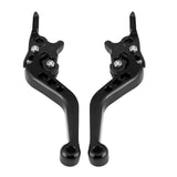 1 x RAW Customer Returns Keenso Motorcycle Brake Lever, 1 Pair Motorcycle Brake Handle Aluminum Brake Lever Clutch Lever Double Disc For Most Motorcycles, Scooters, Electric Bicycles Black  - RRP €20.89