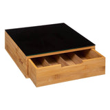 1 x RAW Customer Returns Capsule stand 2 drawers bamboo - 5 five simply smart - RRP €20.99