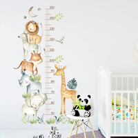 1 x Brand New Hava Kolari Wall Sticker Child Wall Decal Murals Growth Measuring Bar Forest Animals Giraffe Zebra Fox Wall Sticker Decoration Baby Room Girl Boy Children - RRP €14.11