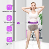 1 x RAW Customer Returns Smart Hula Hoop Adults, Fitness Hoop Tire with Adjustable Size, 360 Massage Smart Hoola Hoop with 24 Segments for Weight Loss, Does Not Fall Down - RRP €27.37