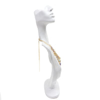 1 x RAW Customer Returns Homeanda Mannequin Bust Stand Organizer White Resin Earrings Jewelry Photo Prop for Necklaces Great Gift - RRP €27.96