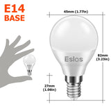 1 x RAW Customer Returns Eslas E14 LED lamp G45, 6W LED bulb E14 warm white 3000K, 600Lm, replaces 60 watts, P45 globe light bulb E14, non-dimmable, pack of 10 - RRP €17.99