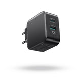 1 x RAW Customer Returns SUNYDEAL USB C Charger 65W USB C Power Adapter 2-Port GaN Charger PD Fast Charger Suitable for MacBook Pro Air iPad Pro Galaxy S22 S21 Lenovo HP ASUS Dell XPS 13 iPhone 14 Pro Max Pixel Huawei - RRP €21.98