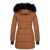 1 x RAW Customer Returns Elara Women s Parka Faux Fur Winter Light Brown Chunkyrayan EL-JA02 Camel-40 L  - RRP €99.95