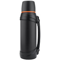 1 x RAW Customer Returns Olerd Thermos Bottle Thermos Flask 2.5L, Insulated Jug Stainless Steel Drinking Bottle, Insulated Bottle with 2 Drinking Cups, Double Wall Insulated Camping Water Bottle, 24h Hot Cold Black  - RRP €36.68