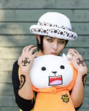 1 x RAW Customer Returns Generic Kraja Padded Trafalgar Law Round HatThe Heart Pirate Crew White, One Size  - RRP €19.99