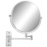 1 x RAW Customer Returns FFowcye 9 inch cosmetic mirror with magnification, 1X 7X makeup mirror wall mounted, double-sided wall mirror shaving mirror, 360 rotatable magnifying mirror for bathroom spa and hotel - RRP €32.99