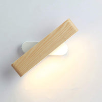 1 x RAW Customer Returns Martll Wall Light LED Wall Lamp Indoor Wooden Wall Lighting 360 Rotatable Wall Light for Living Room Bedroom Staircase Hallway Warm White Bedside Lamp 28cm  - RRP €39.31