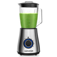 1 x RAW Customer Returns Anthter CY-212 Professional Blender, 220V, 1000W Stand Mixer for Kitchen, 4 Stainless Steel Blades, Ideal for Puree, Ice Crush, Shakes and Frozen Drinks - RRP €39.66