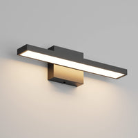 1 x RAW Customer Returns Klighten LED mirror light bathroom 40cm, 12W IP44 bathroom lamp wall, mirror lamp for bathroom, bathroom lamp bathroom light wall modern, 1080LM, 3000K warm white, 60 LEDs, 110V-240V, black - RRP €35.04