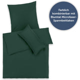 1 x RAW Customer Returns Blumtal bed linen 200x200 cm 2 pillowcases 80x80 cm - Duvet covers made of breathable microfiber, super soft duvet cover set, Oeko-Tex certified, 3-piece - dark green - RRP €23.18