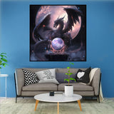 36 x Brand New 5D Diamond Art Painting Kit, Diamond Painting Pictures Set, Diamond Painting Rhinestone Embroidery Painting Painting Set for Adults, Children, Home, Wall Decorations Dragon G  - RRP €217.44