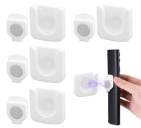 5 x Brand New TULEBOLIAN 4 Pack Magnetic Remote Control Holder, Remote Control Without Drilling Holes Remote Control Holder Wall, Wall Mount Remote Control, Multifunctional Holder for Remote Control Charging Socket - RRP €150.0