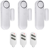 1 x RAW Customer Returns 3 Door Window Alarm Sensor with 3 Remote Controls, Wireless Home Security Alarm System Magnetic Sensor 120dB 3 Modes Door Alarm Window Alarm for Burglary Protection Anti-Theft - RRP €36.25