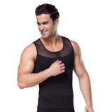 1 x RAW Customer Returns BaronHong Original Zip Up Men s Chest Compression Shirt to Hide Gynecomastia Moobs Black, M  - RRP €23.59