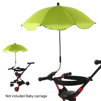 1 x RAW Customer Returns Baby Stroller Umbrella Clamp Umbrella Manual Open Stroller Parasol Sun Shade for Stroller Beach Chairs Green  - RRP €13.3