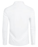 1 x RAW Customer Returns DEMEANOR Men s Stretch Shirt Long Sleeve Leisure Slim Fit Men s Business Shirt No Ironing White XL - RRP €24.99