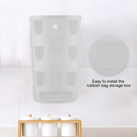 1 x RAW Customer Returns BuyWeek Garbage Bag Storage Box, PP Garbage Bag Holder Wall Garbage Bag Stand Storage Holder for Kitchen Bedroom Bathroom White  - RRP €26.4