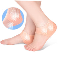 1 x Brand New minkissy Pair Medical Grade Silicone Compression Gel Heel Socks Silicone Gel Material Moisturizing Socks Women Socks Moisturizing Heel Silicone Heel Socks Foot High Heel - RRP €22.8