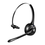 1 x RAW Customer Returns TECKNET Bluetooth Headset with Microphone, Wireless PC Headset, Noise Cancelling and Hands-Free Chat Headset for Computer, Call Center, Conference Calls, Super Light, Ultra Comfort - RRP €25.56