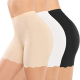 1 x RAW Customer Returns UMIPUBO Women s Underpants Shorts Pack of 3, Anti Chafing Boxer Shorts Under Skirt, Short Cycling Shorts High Waist Bodice Pants Soft Elastic Safety Pants Briefs Short Black, Skin Color, White, XL  - RRP €19.67