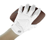 1 x RAW Customer Returns Seibertron GARG 2.0 Gel Filled Patented Anti-Impact Ultra-Stick Football Sports Receiver Gloves Adult White L - RRP €35.28