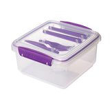 4 x Brand New Sistema lunch box plus cutlery TO GO 1.2 L lunch box with knife fork for children adults BPA-free Mixed colors not selectable  - RRP €49.76