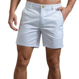 1 x RAW Customer Returns HOTIAN Men s Chino Shorts Summer Shorts Short Pants Breathable Bermuda Shorts 6 Inch Inseam Flat Stretch Shorts White S - RRP €25.99