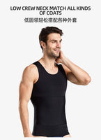 1 x RAW Customer Returns BaronHong Men s Chest Compression Shirt Slimming Shirt Body Shaper Vest Workout Abdominal Tank Tops Vests Black,M  - RRP €23.33