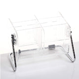 1 x RAW Customer Returns HQdeal clear desktop holder for remote control media storage box organizer - for up to 6 remote controls - RRP €14.99